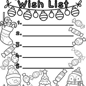 10 verschiedene Blätter - Weihnachtswunschliste Malvorlage Kinder Jungen Mädchen Homeschool Schule Kunstlehrer Dinosaurier Weihnachtsmann Hirsch PNG High Res