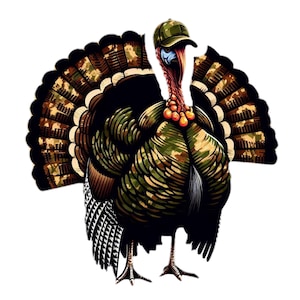 5 Designs - Turkey Hunting Camo PNG Sublimation Graphic Image Tshirts Cups Deer Duck Country Camoflauge Redneck Hat Mossy Oak Realtree Sitka