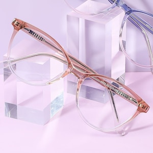 Reading Glasses Frames &quot;Billionaire Oval&quot;-  Eyewear Frames Custom Readers Vintage Round Blue Light Blocking