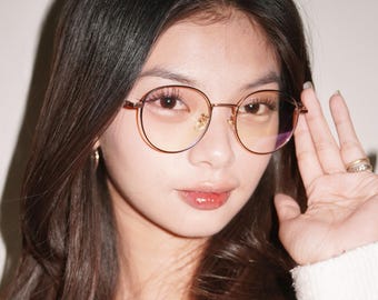 Reading Glasses Frames &quot;Luna Round&quot; Eyewear Frames Custom Readers Vintage Round Blue Light Blocking, Photochromic Lens, Polarized Sunglasses