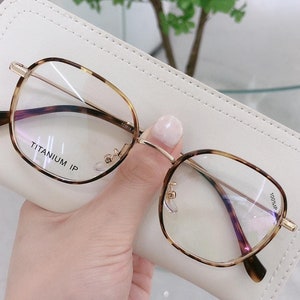 Reading Glasses Frames &quot;Farrow Round&quot; Eyewear Frames Custom Readers Vintage Round Blue Light Blocking Reading Glasses