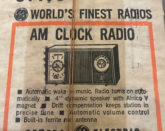 GE Radio Clock Vintage