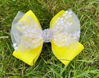 Niedliche Haarschleife, Baby-Haarschleife, Doppelknotenschleife, hübsche Bling-Niedliche Schleife, Geburtstagsgeschenk für Mädchen, blaue Haarschleifen, Kleinkind-Haarschleifen, Haarspangen