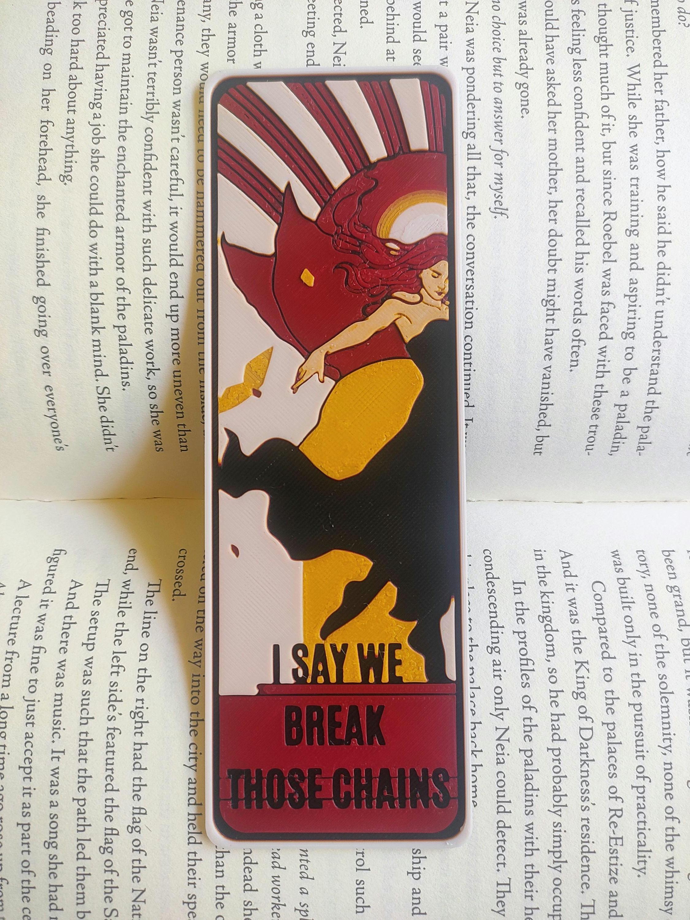 Red Rising Inspired Bookmark Set – 3D Printed Fantasy Reader Gift (set ...