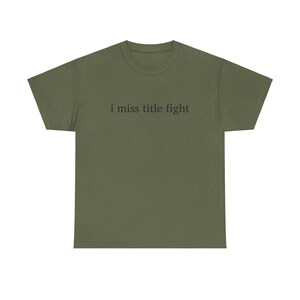 Camiseta de algodón grueso I Miss Title Fight, regalo genial para los amantes de los emo del Medio Oeste, perfecta para todos los días imagen 5