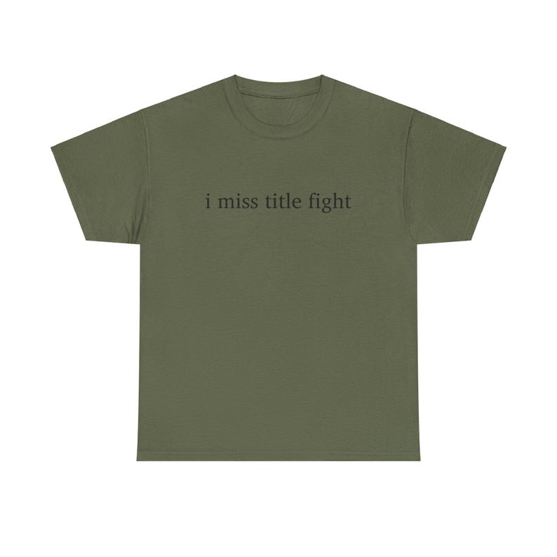 Camiseta de algodón grueso I Miss Title Fight, regalo genial para los amantes de los emo del Medio Oeste, perfecta para todos los días imagen 5