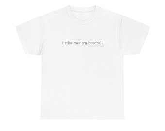 Camiseta de algodón grueso I Miss Modern Baseball, regalo genial para los amantes de los emo del Medio Oeste, perfecta para todos los días