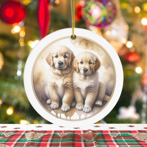 Personalized Pet Watercolor Ornament Using Pet&#39;s Photo + Name - Custom Ornament Christmas Dog Ornament Personalized Dog Ornament Custom Dog