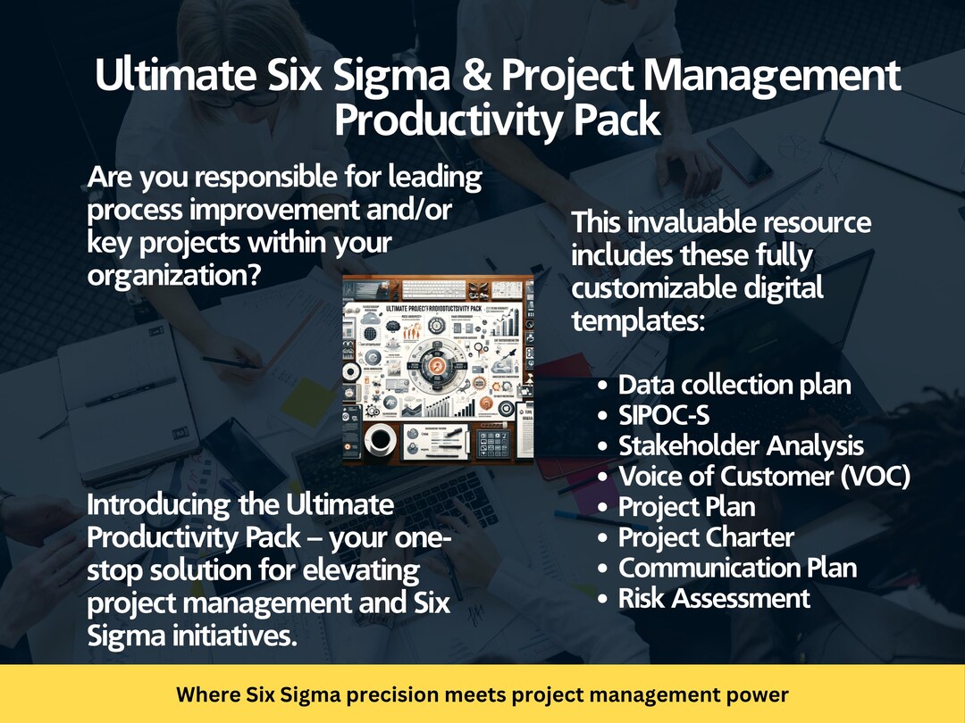 Project Intelligence Pack Examples All-in-one Project Success Pack: Essential Six Sigma & PM Templates for ...