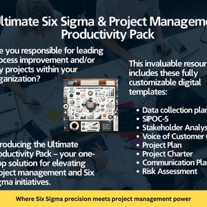 All-in-One Project Success Pack: Essential Six Sigma & PM Templates for Professionals