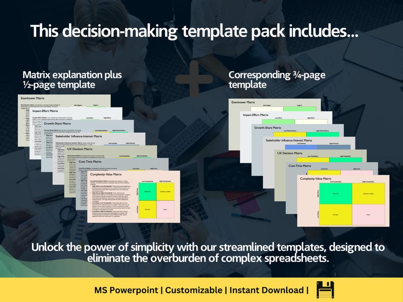 Decision-Making Tools | Business Prioritization Templates (PowerPoint) image 3