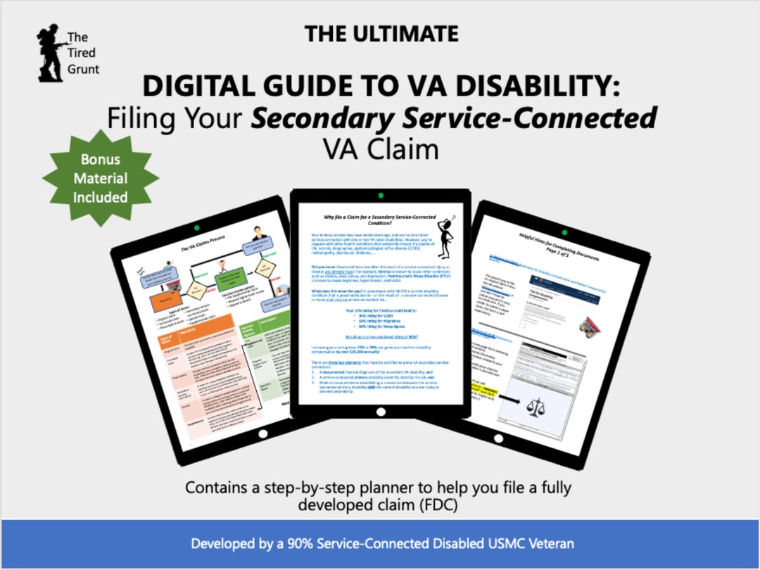 Understanding the VA Claims Process Filing a Secondary Etsy