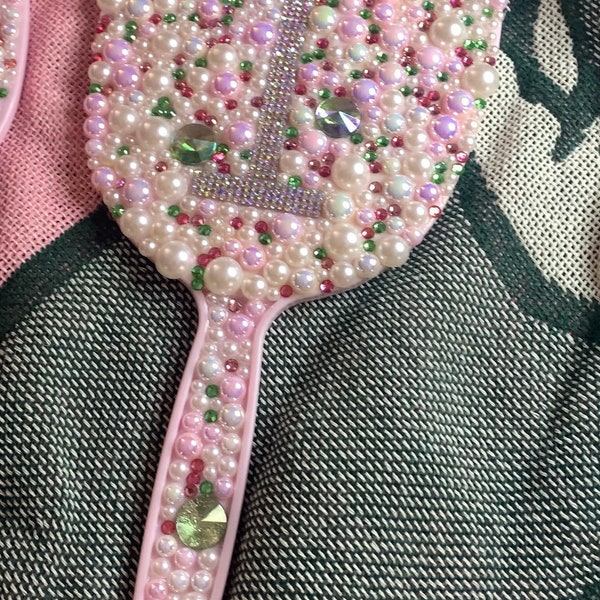 Personalized Alpha Kappa Alpha handheld mirror