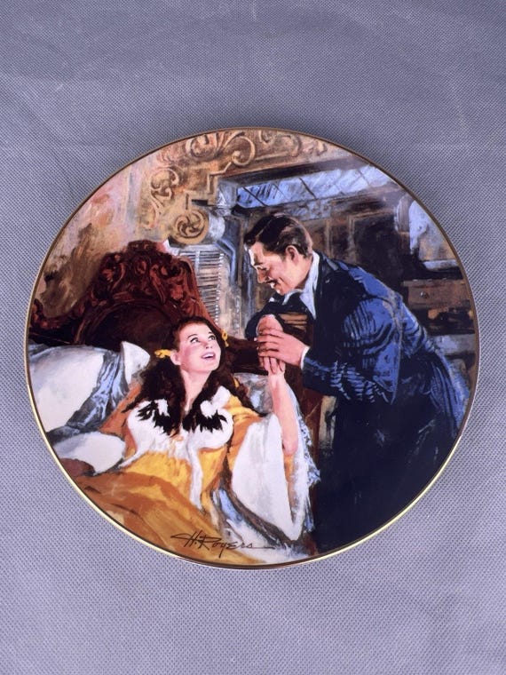 風と共に去りぬ プレート スカーレット・レッツ ハネムーン 1990