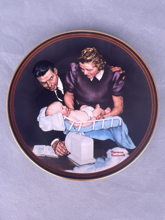 Norman Rockwell Plate Growing Strong 1989 Knowles the Ones We Love