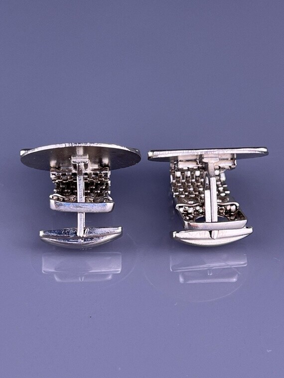 CPC Initial Monogram Wrap Around Cufflinks Silver… - image 3