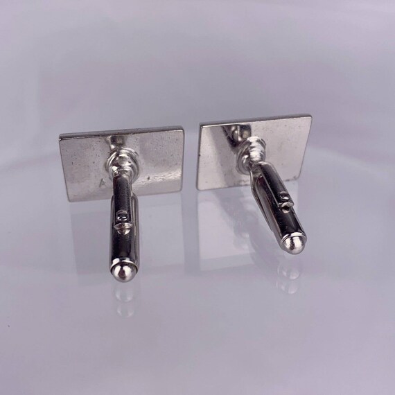 G Initial Monogram Cufflinks Block Letter Silver … - image 6