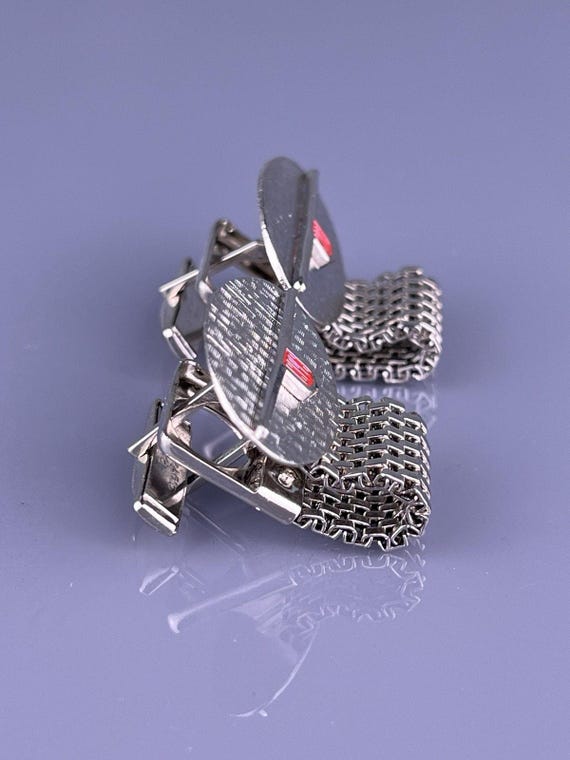 CPC Initial Monogram Wrap Around Cufflinks Silver… - image 2