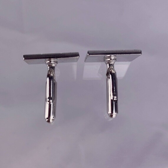 G Initial Monogram Cufflinks Block Letter Silver … - image 7