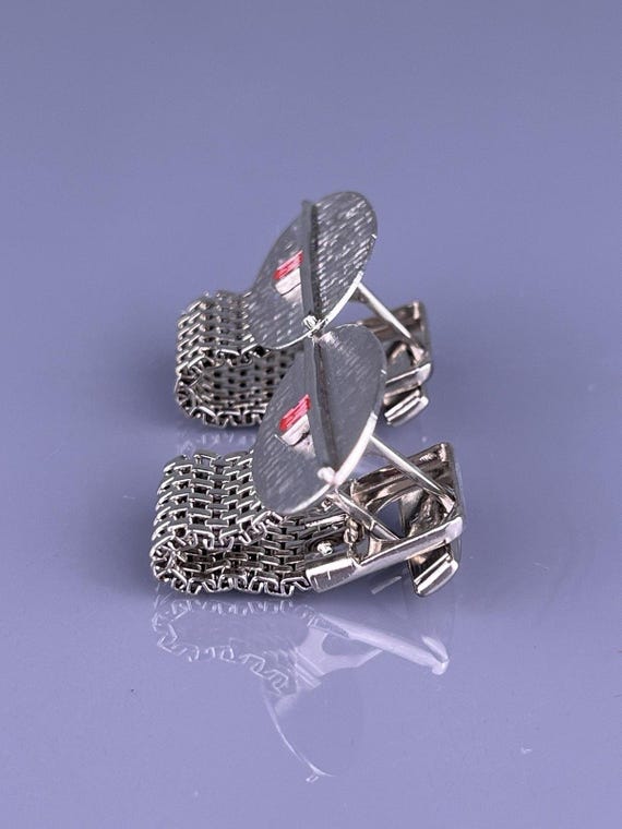 CPC Initial Monogram Wrap Around Cufflinks Silver… - image 4