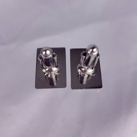 G Initial Monogram Cufflinks Block Letter Silver … - image 5