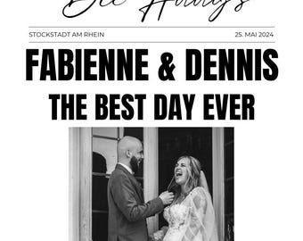 Wedding newspaper