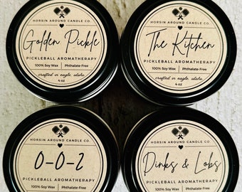 Pickleball Gift Box - Pickleball Candle Sampler || Gift for Pickleball Lovers and Players || 100% Soy Wax || Hand Poured || Phthalate Free