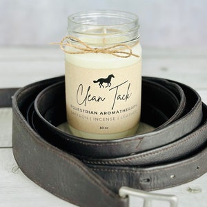 Equestrian Gift Box Horse Candles Gift for Horse Lovers 100% Soy Wax Hand Poured Phthalate Free Horse Scents image 4