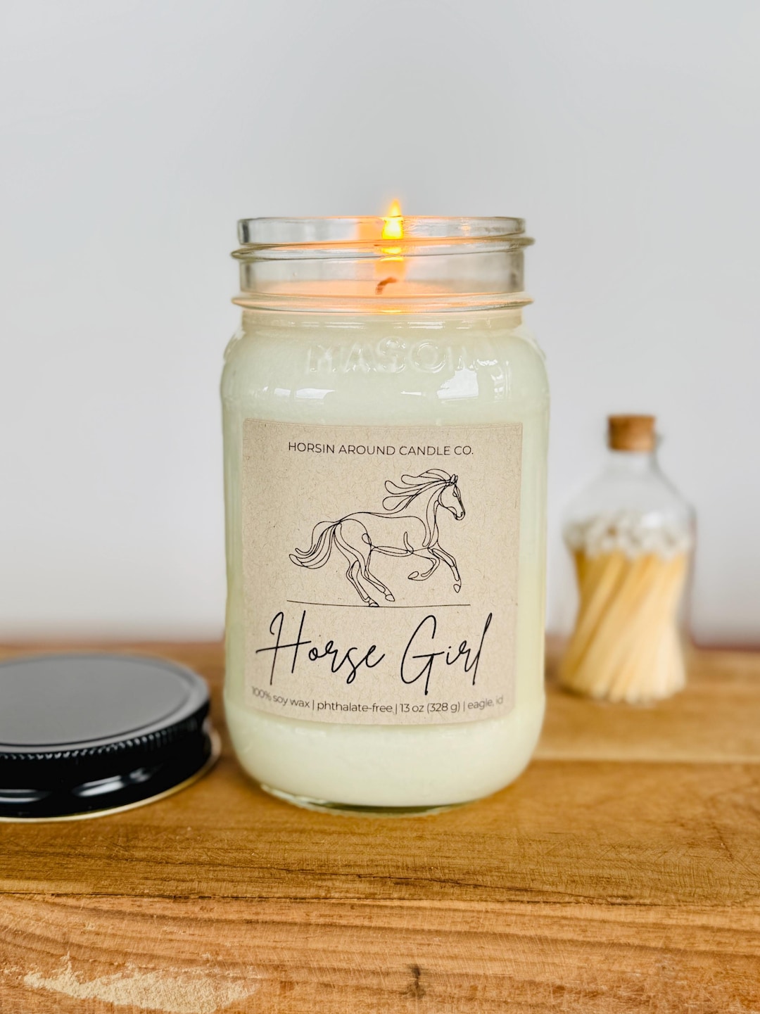Horse Girl Soy Wax Candle – 13 Oz Mason Jar, Equestrian Gift - Etsy