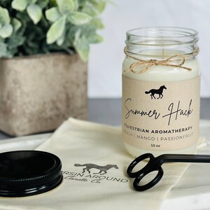 Equestrian Gift Box Horse Candles Gift for Horse Lovers 100% Soy Wax Hand Poured Phthalate Free Horse Scents image 9