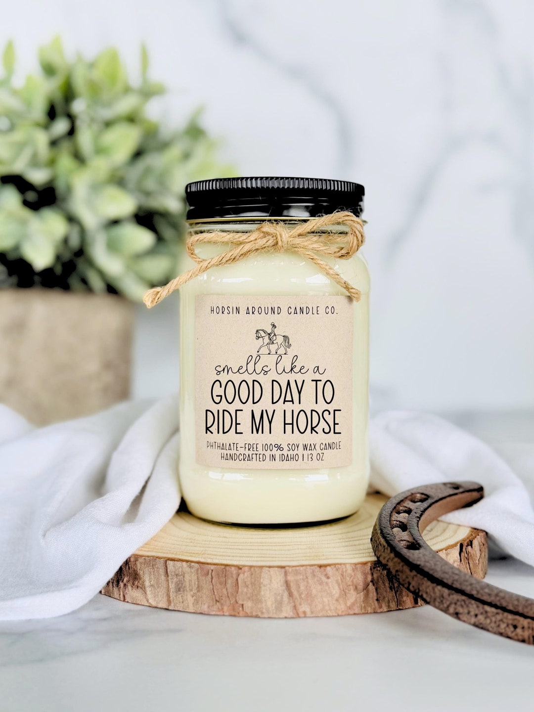 Equestrian Soy Wax Candle – Horse Lover Gift, 13 Oz - Etsy