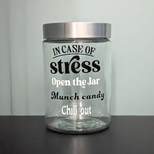 Candy jar for stress relief, storage jar for candy, jar for gift