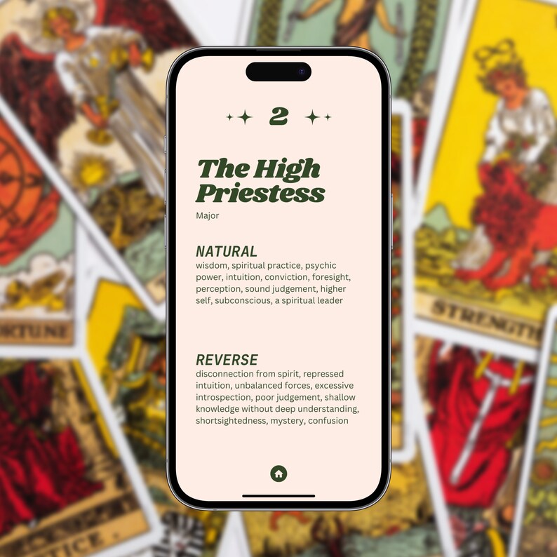 Digital Tarot Guide PDF - Etsy