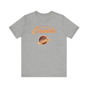 CAD Vintage Vancouver Canucks T-Shirt, Canucks 90s tshirt, Retro hockey shirt, Canucks 8bit, Vancouver Canucks T-Shirt, Vintage hockey
