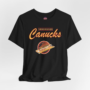 Vintage Vancouver Canucks T-Shirt, Canucks 90s tshirt, Retro hockey shirt, Canucks 8bit, Vancouver Canucks T-Shirt, Vintage hockey, Unisex image 4