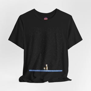 Maglietta Calvin & Hobbes, Cielo Notturno, Maglietta con Cartoni Animati, Cielo Notturno Calvin & Hobbes, Stelle Calvin & Hobbes, Maglietta Anni '90, Unisex