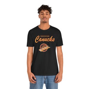 Vintage Vancouver Canucks T-Shirt, Canucks 90s tshirt, Retro hockey shirt, Canucks 8bit, Vancouver Canucks T-Shirt, Vintage hockey, Unisex image 8