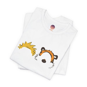 Minimalist Calvin & Hobbes T-Shirt, Cartoon T-Shirt, Calvin and Hobbes shirt, 90s retro T-Shirt, Vintage tshirt, Unisex
