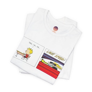 Vintage Calvin & Hobbes Light Speed T-Shirt, Cartoon T-Shirt, Calvin and Hobbes shirt, 90s retro shirt, Vintage tshirt, Comic strip, Unisex