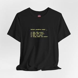 Retro 90s PC T-Shirt, 90s Computer T-Shirt, Computer Nerd T-Shirt, Minimalist 90s T-Shirt, Unisex, Vintage 90s DOS T-shirt, 90s Gaming