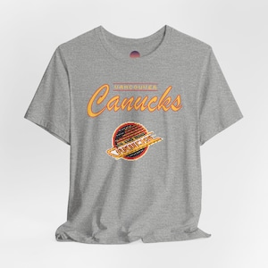 Vintage Vancouver Canucks T-Shirt, Canucks 90s tshirt, Retro hockey shirt, Canucks 8bit, Vancouver Canucks T-Shirt, Vintage hockey, Unisex image 6