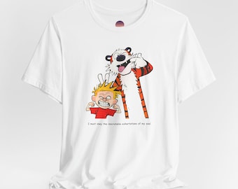 Vintage Calvin & Hobbes T-Shirt, Calvin and Hobbes funny faces, Cartoon T-Shirt, Calvin and Hobbes, 90s retro T-Shirt, Unisex