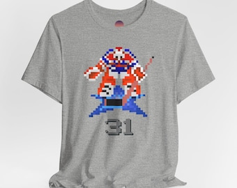 Grant Fuhr T-Shirt, Fuhr 8-Bit T-Shirt, Hockey retro T-Shirt, Fuhr Oilers T-Shirt, Edmonton Oilers T-Shirt, Unisex, NHL94