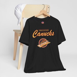 Vintage Vancouver Canucks T-Shirt, Canucks 90s tshirt, Retro hockey shirt, Canucks 8bit, Vancouver Canucks T-Shirt, Vintage hockey, Unisex image 7