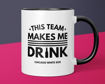 Chicago White Sox Coffee Cup Gift for Him Husband Unique Coffee Mug Gifts for Dad Ceramic Mug Gift for Men Funny Gift for White Sox Fan Gift