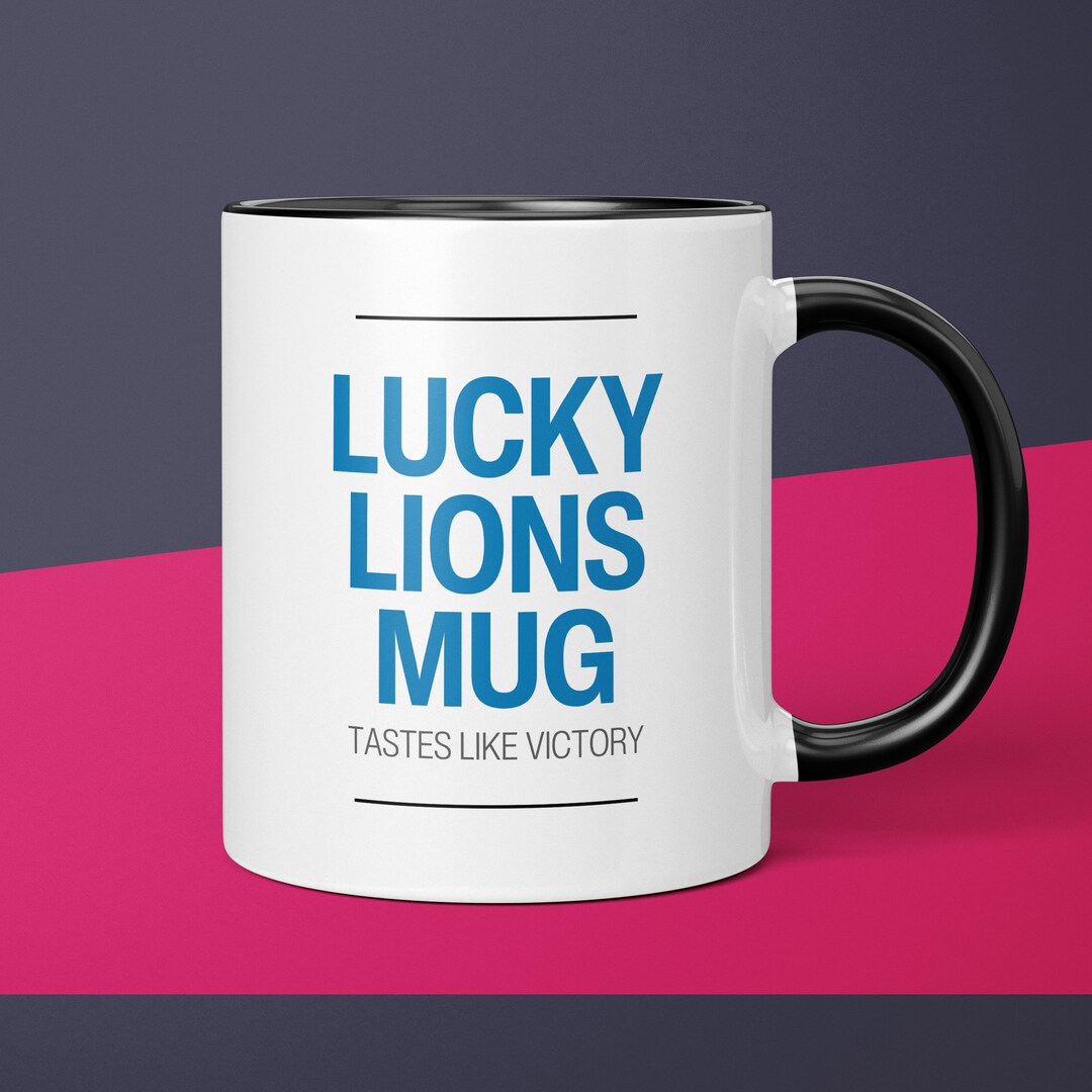 Lucky Lions Mug Detroit Lions Coffee Mug Funny Lions Coffee Mug Gifted ...