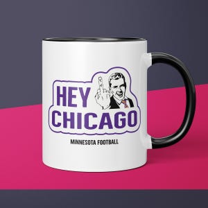Love Minnesota Hate Chicago Mug, Minnesota Coffee Cup, Football Rivalry, Funny Minnesota Game Day Coffee Mug Gift From Wife, Husband Gift
