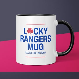 Lucky Rangers Mug New York Rangers Coffee Cup Gift for Him Husband Coffee Mug Gifts for Dad Rangers Gift for Men Gift for Rangers Fan