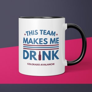 Colorado Avalanche Black 24oz. Personalized Stealth Draft Tumbler