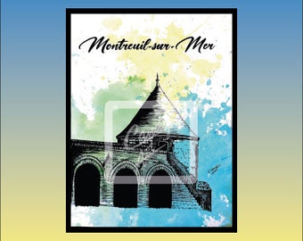 Póster Montreuil-sur-Mer -La Torre Blanca -